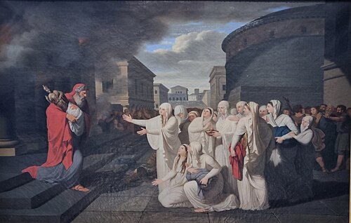 Les Vestales recevant le Palladium, 1794, Bénigne Gagneraux