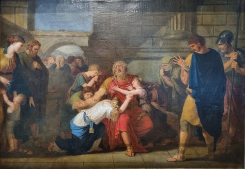 Œdipe aveugle recommandant sa famille aux dieux, 1783, Bénigne Gagneraux