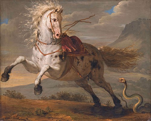 Le Cheval et le serpent, 1787, Bénigne Gagneraux
