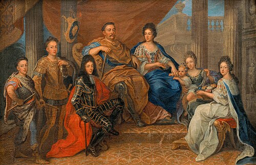 John III Sobieski with his family, 1693, Henri Gascar