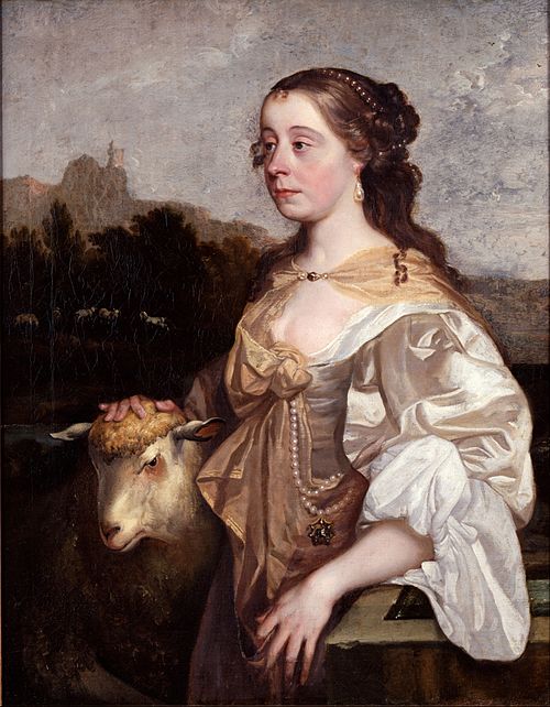 A Lady as a Shepherde, 1665, John Greenhill