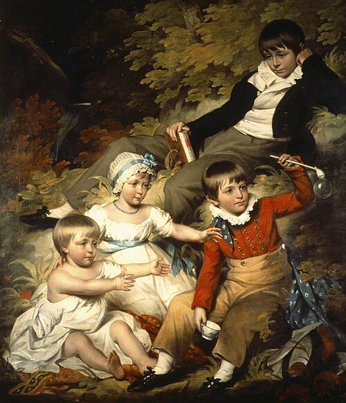 The Four Eldest Children of Sir Richard Croft, 6th Bt (1762–1818), 1803, John James Halls