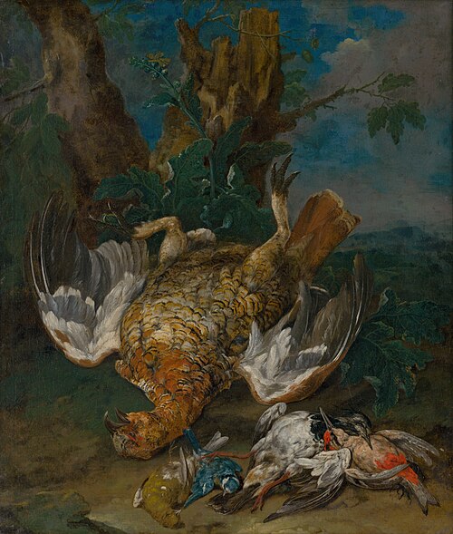 Still Life with a Grouse, 1720, Johann Georg Hamilton