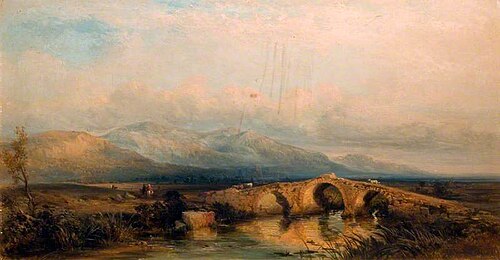 Bridge over a Stream, 1847, George Edwards Hering