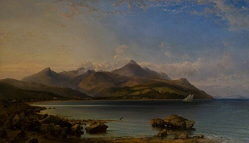 View of Brodick Bay, 1857, George Edwards Hering