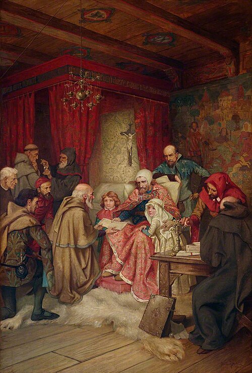 The Presentation of a Charter to the Burgesses of Edinburgh by King Robert the Bruce at Cardross, 13, 1906, William Brassey Hole