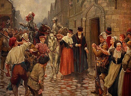 Queen Mary Brought Captive to Edinburgh from Carberry Hill, 1567, 1910, William Brassey Hole
