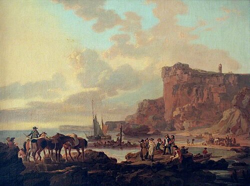 Rocky Coast Scene, 1781, Julius Ibbetson