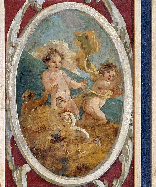 Putti with Turkeys, 1795, Julius Ibbetson