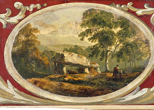 Plas Newydd, Cromlech, Anglesey, 1795, Julius Ibbetson
