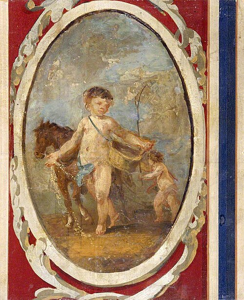 Putti Sowing, 1795, Julius Ibbetson
