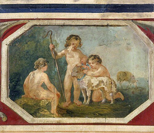 Putti Tending the Flock, 1795, Julius Ibbetson