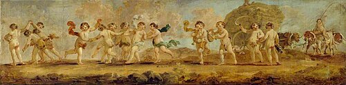 Large Frieze with Dancing Putti, 1795, Julius Caesar Ibbetson