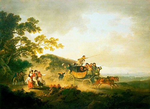 Jack in His Glory: A Hackney Coach Driven by Drunken Sailors, 1795, Julius Caesar Ibbetson