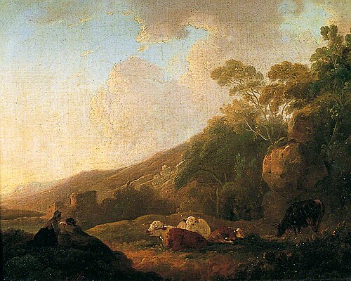 Evening Landscape, 1799, Julius Caesar Ibbetson