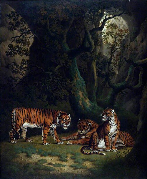 Tigers in a Jungle, 1808, Julius Caesar Ibbetson