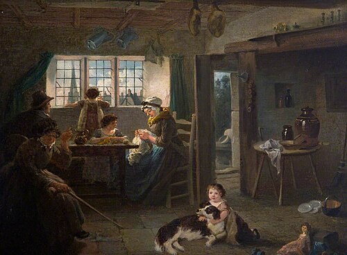 Waiting for the Coach, 1806, Julius Caesar Ibbetson