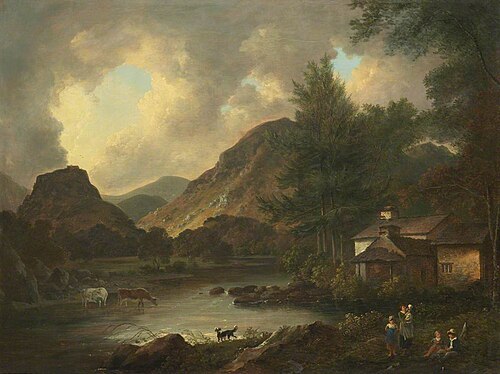 Castle Crag, Borrowdale, 1812, Julius Ibbetson