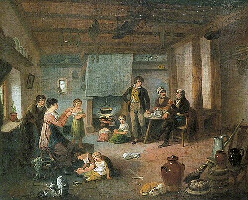 The Painter's Family at Masham, North Yorkshire, 1809, Julius Ibbetson