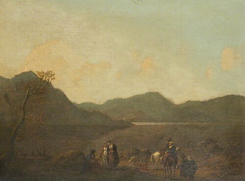 Martindale Ferry, Ullswater, 1814, Julius Ibbetson