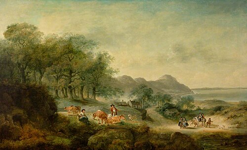 Distant View of Anglesea, , Julius Caesar Ibbetson
