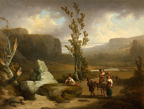 View on the Wye, , Julius Caesar Ibbetson