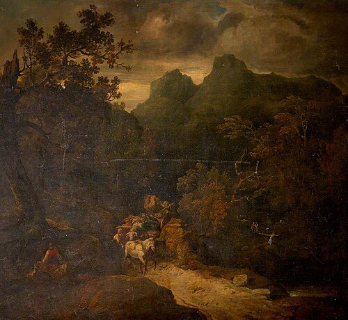A Logging Team on a Lakeland Road (Langdale Pikes), , Julius Caesar Ibbetson