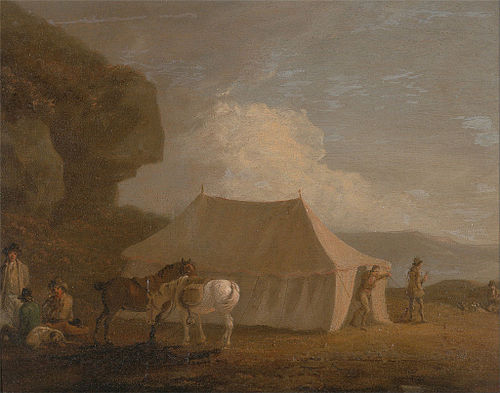 The Shooting Party, 1800, Julius Caesar Ibbetson