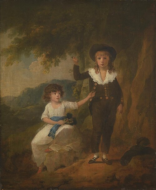 Two Children, 1790, Julius Caesar Ibbetson