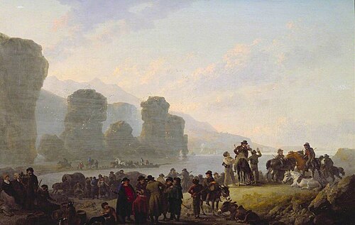 Smugglers on the Irish Coast, 1808, Julius Caesar Ibbetson