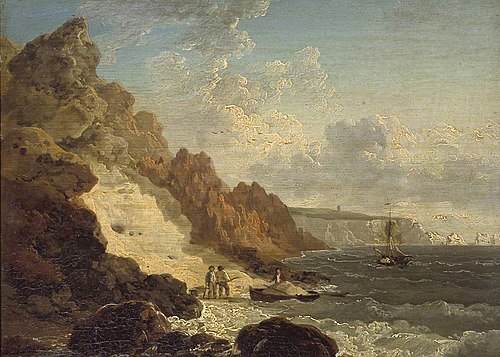 Sand Quarry at Alum Bay, 1792, Julius Caesar Ibbetson