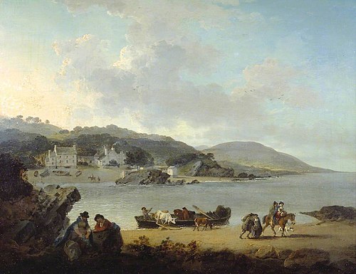 Briton Ferry, Glamorgan, 1795, Julius Caesar Ibbetson