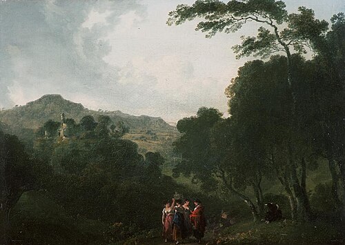 Skenfrith Castle, 1817, Julius Caesar Ibbetson