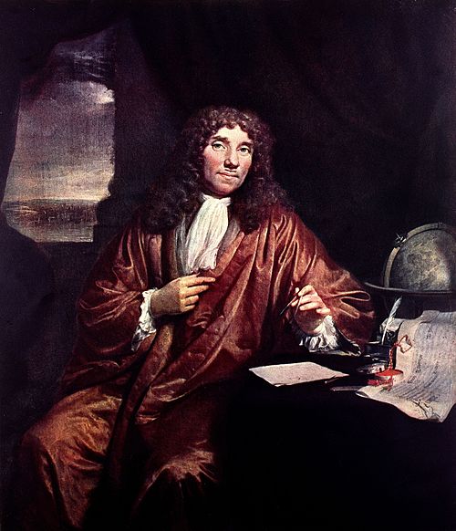Porträt des Antonie van Leeuwenhoek (1632-1723), 1650, Jan Verkolje