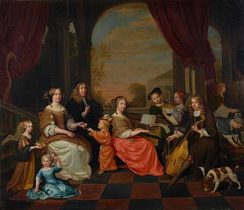 Gruppenbildnis einer musizierenden Familie, 1671, Jan Verkolje