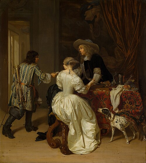 The Messenger, 1674, Jan Verkolje