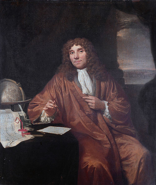 Portrait of Anthonie van Leeuwenhoek, Natural Philosopher and Zoologist in Delft, 1680, Jan Verkolje