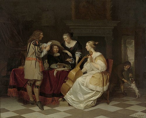 A Musical Company, 1673, Jan Verkolje