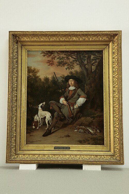 Portrait of a Man as a Hunter, 1672, Jan Verkolje