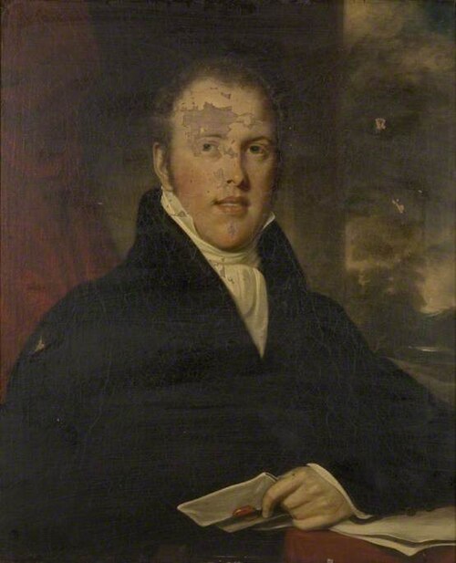 Head and Shoulders of a Man (probably William Theobald, 1795–1850), 1815, George Francis Joseph