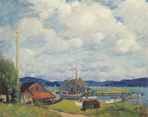 Along the shore Gloucester, Massachusetts, 1929, Leon Kroll