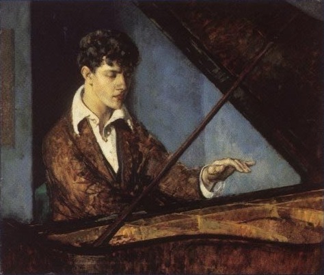 Leo Ornstein au piano, 1918, Leon Kroll