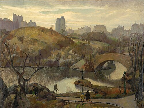 Scene in Central Park, 1922, Leon Kroll