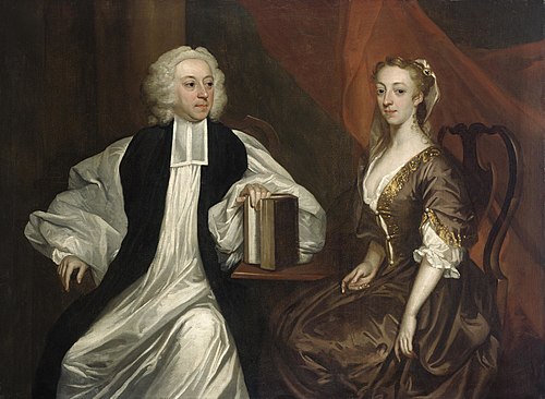 Double Portrait of Bishop Robert Clayton (1695-1758) and his Wife Katherine (née Donnellan) (d.1766), 1740, James Latham
