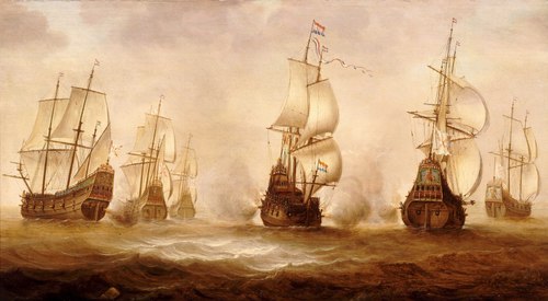 Witte de With's Action with Dunkirkers off Nieuwpoort, 1640, 1643, Jacob Gerritsz Loef