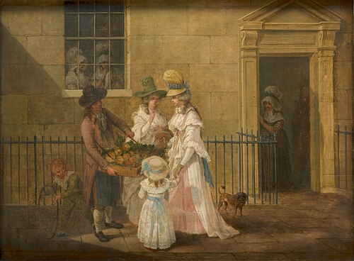 Le Marchand de légumes, 1790, Heinrich Wilhelm Schweickhardt