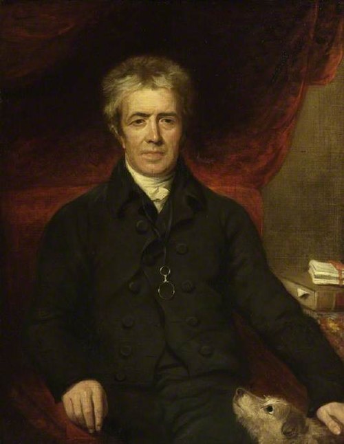George Dyer, with his dog, Daphne, 1819, Henry Hoppner Meyer