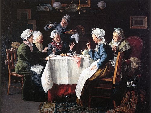 Tea Party, 1905, Louis Moeller