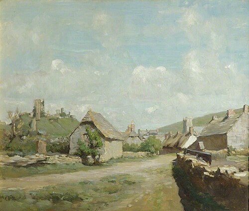 Corfe Castle, 1903, Henry George Moon