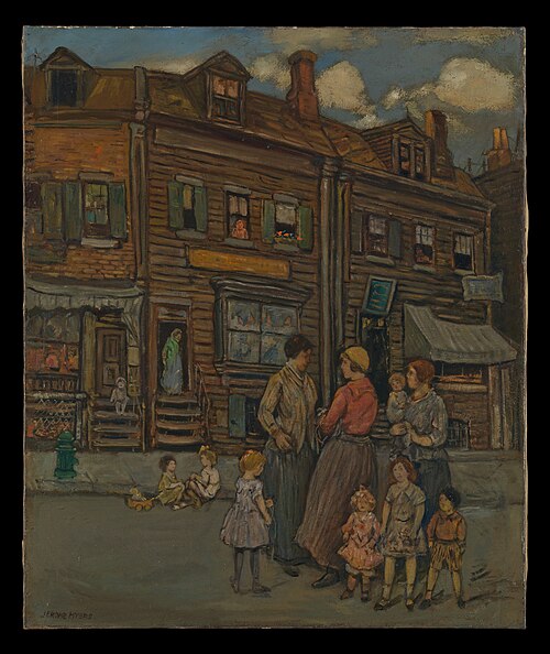 Street Group, 1923, Jerome Myers